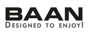 Logo Baan + payoff - pms 410 zwarte letters