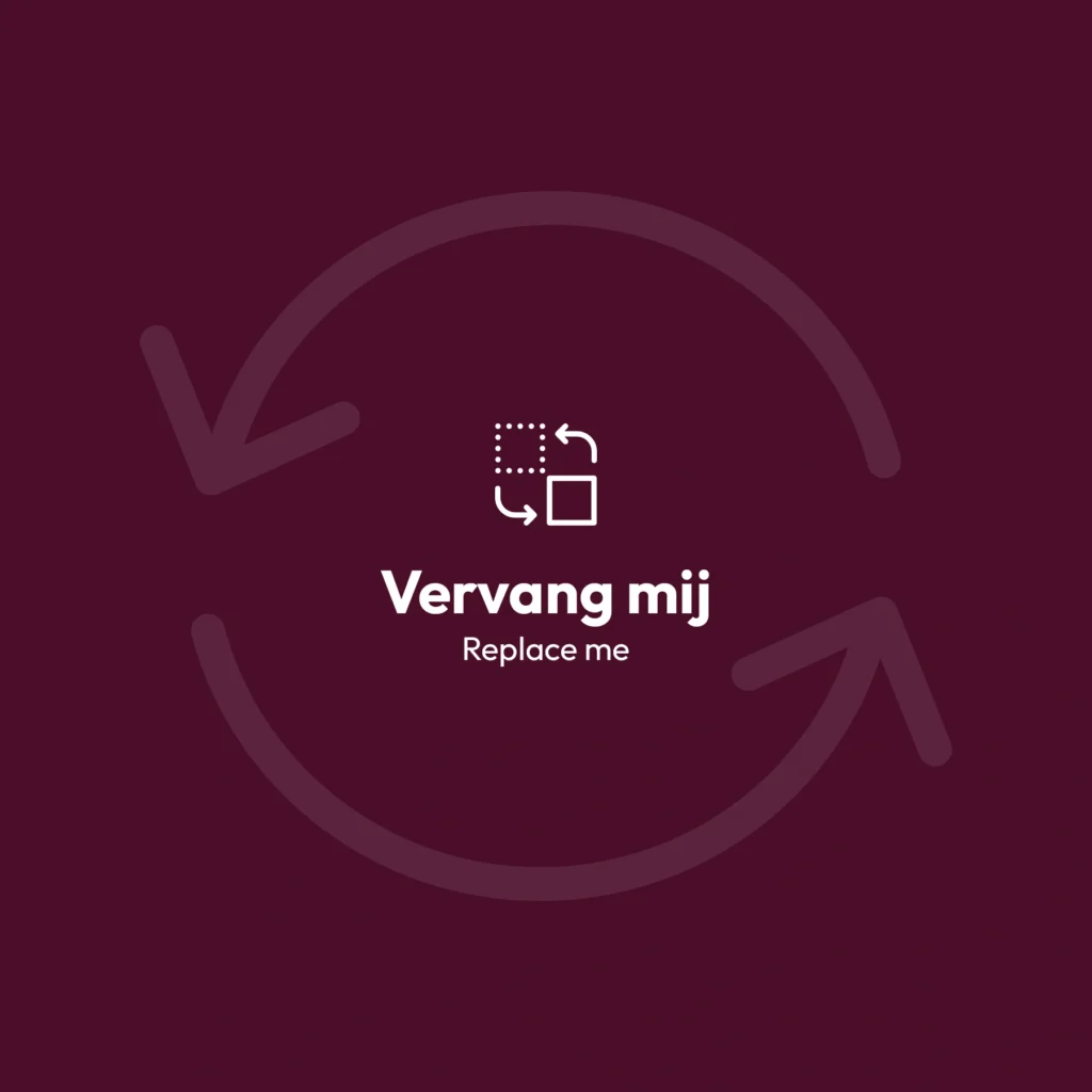 Vervang mij - rood